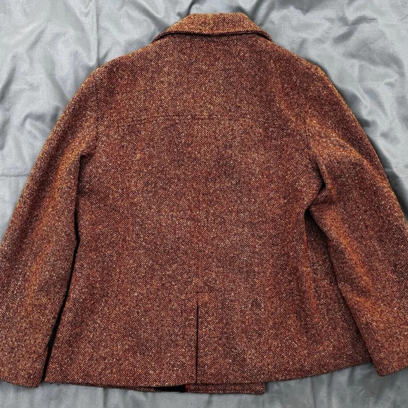 L.L. Bean Women's Chestnut Pea Coat Size L - Picture 5 of 5